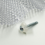 Tvirtinimo varžtai į metalą su BPS tarpine M5 x 40 mm, PC DIAMONDS (50 vnt) skaidrus